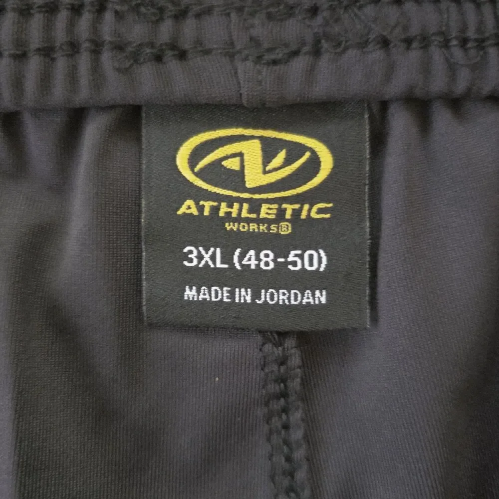 Athletics Works Men's 3XL (48-50) Black Shorts